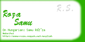 roza samu business card